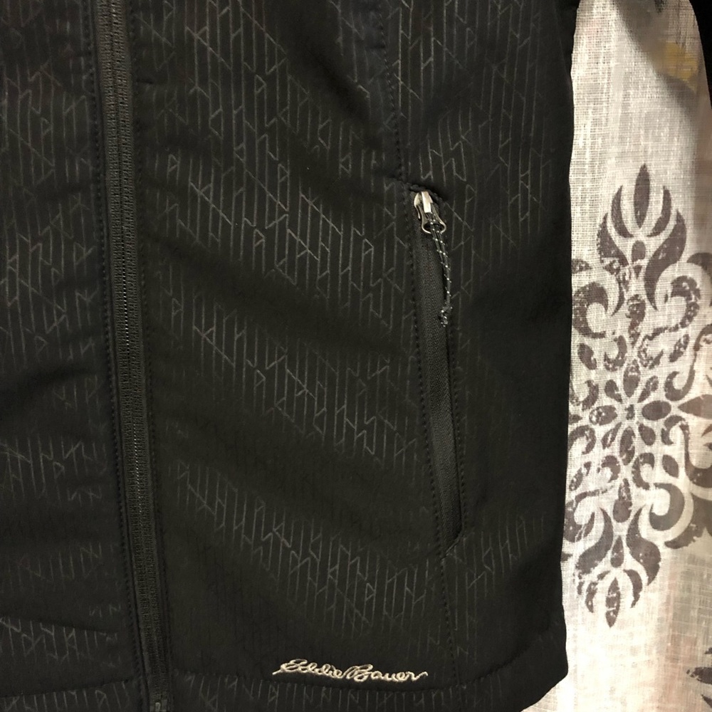 Eddie Bauer Soft Shell Zip Up Polyester Jacket - image 4